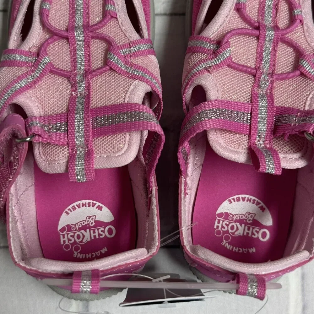OshKosh Everplay Flexible Outsole Bump Toe Sandal Toddler Size 12 Pink